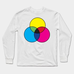 CMYK Color Diagram Long Sleeve T-Shirt